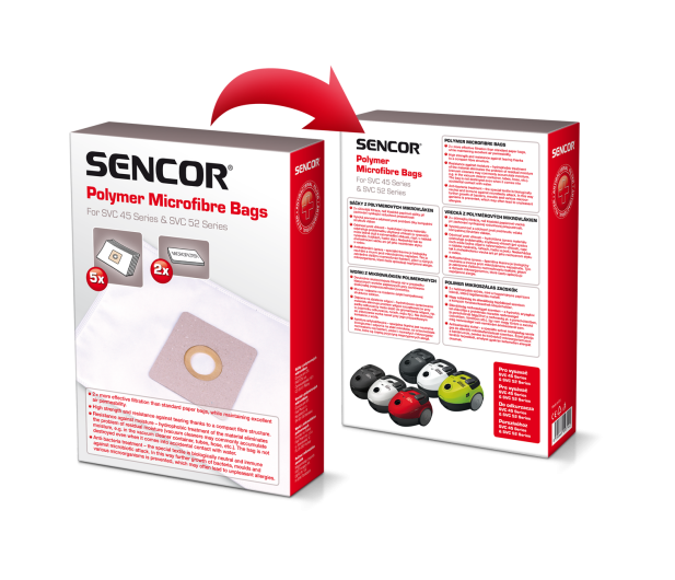 SENCOR Worki do odkurzaczy SVC45/52 5 szt. - 1391917 - zdjęcie